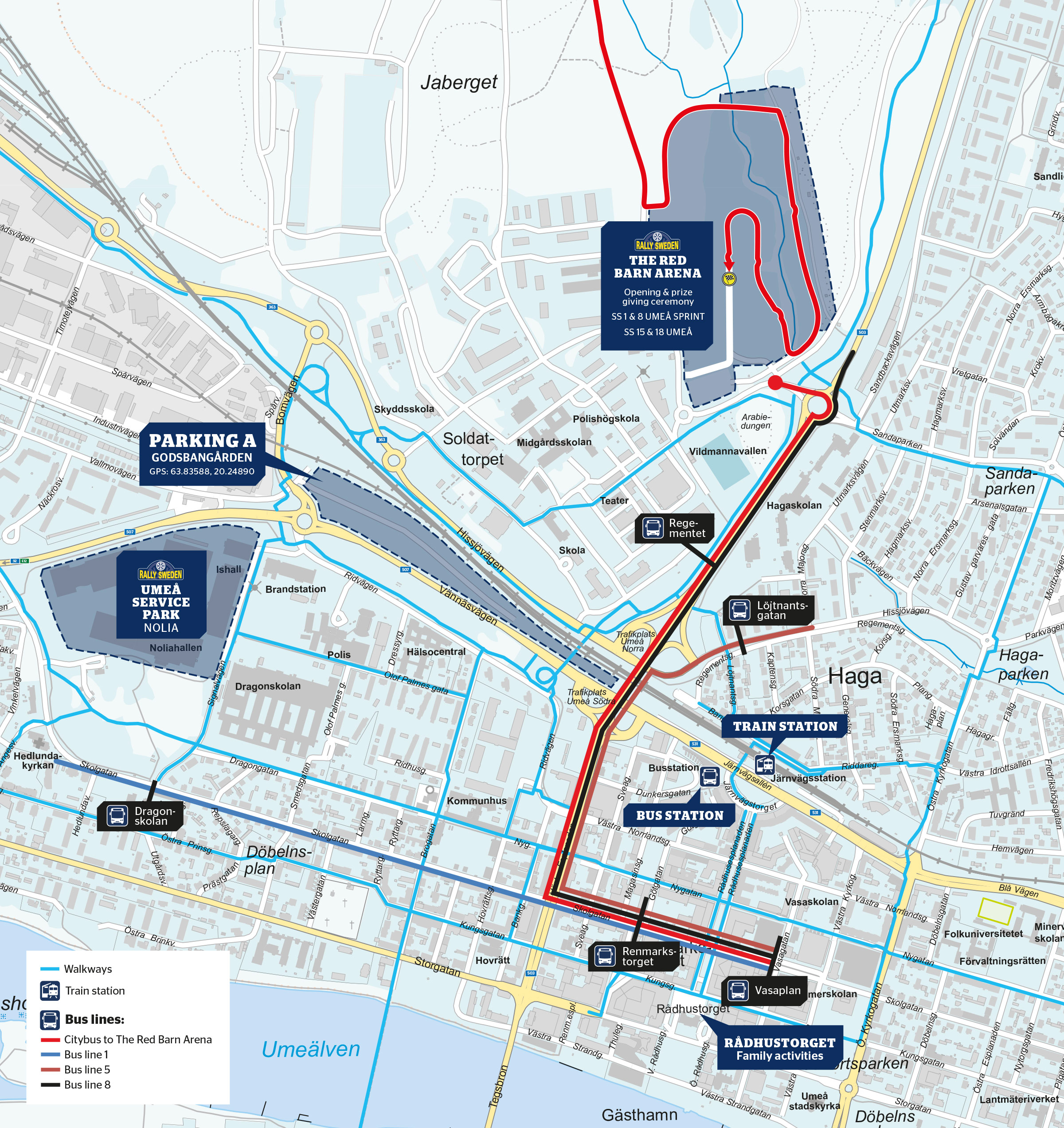 Map Umeå City